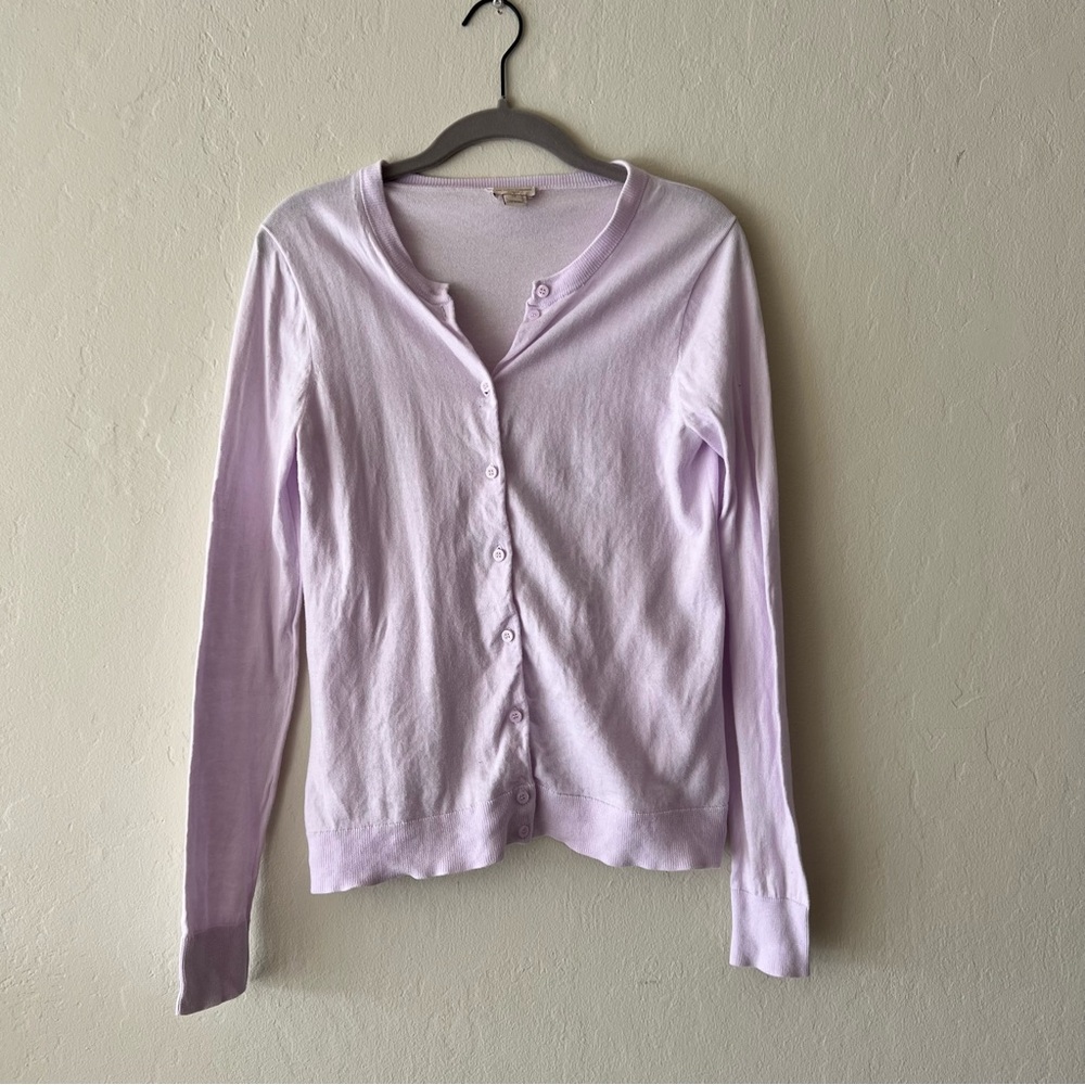 J. Crew Women’s Purple Button Down “Caryn” Cardigan